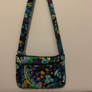 Blue flower Vera Bradley shoulder purse